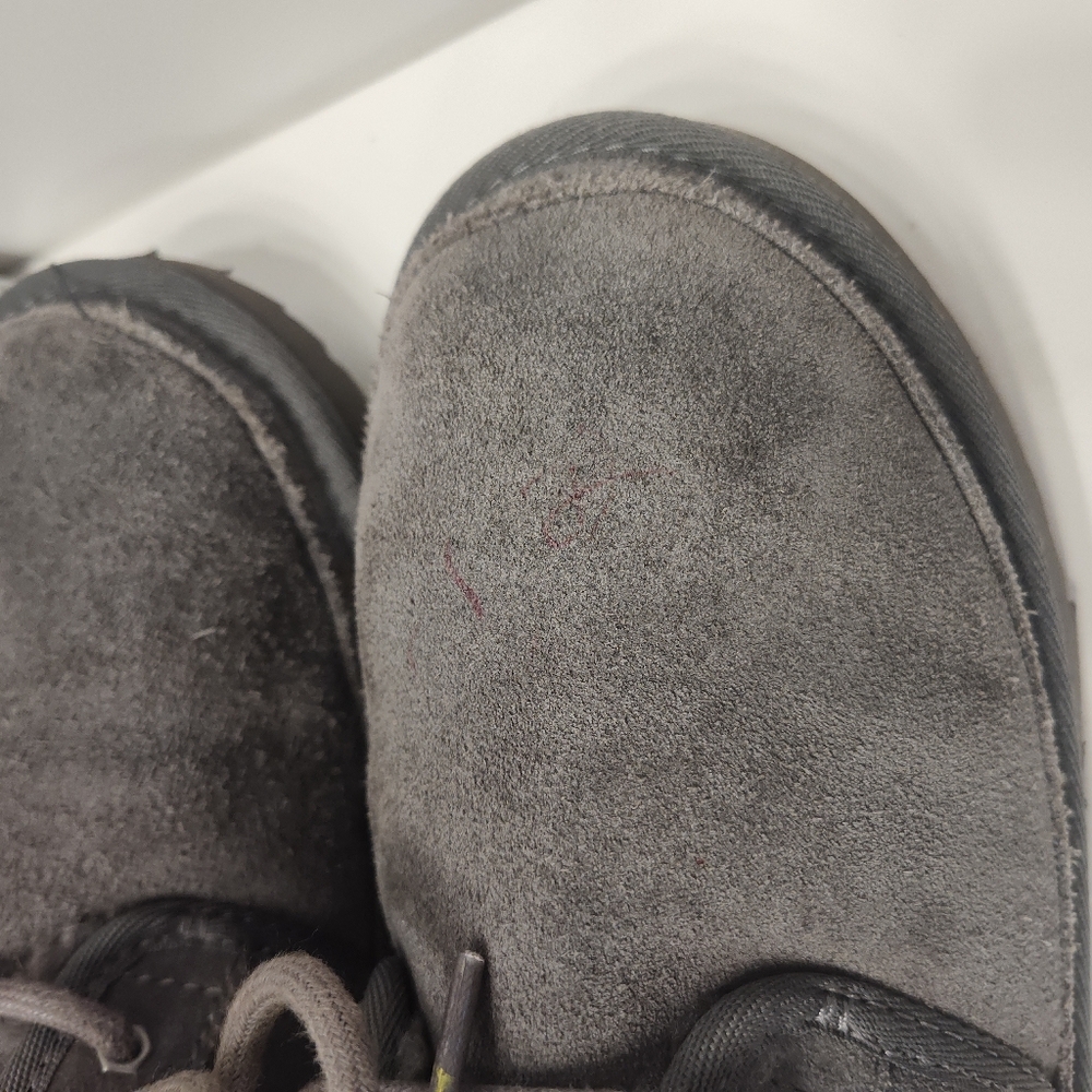 GUC UGG Australia Neumel Suede Leather Chukka Lace Up Ankle Boots, Grey, 7 - Picture 16 of 16